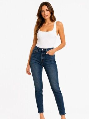 Anine Bing Skinny Leg Jeans | 26 | Dark Wash